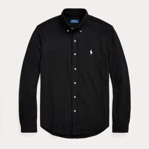 POLO RALPH LAUREN Featherweight 100% Cotton Mesh Long Sleeve Shirt LARGE NWT